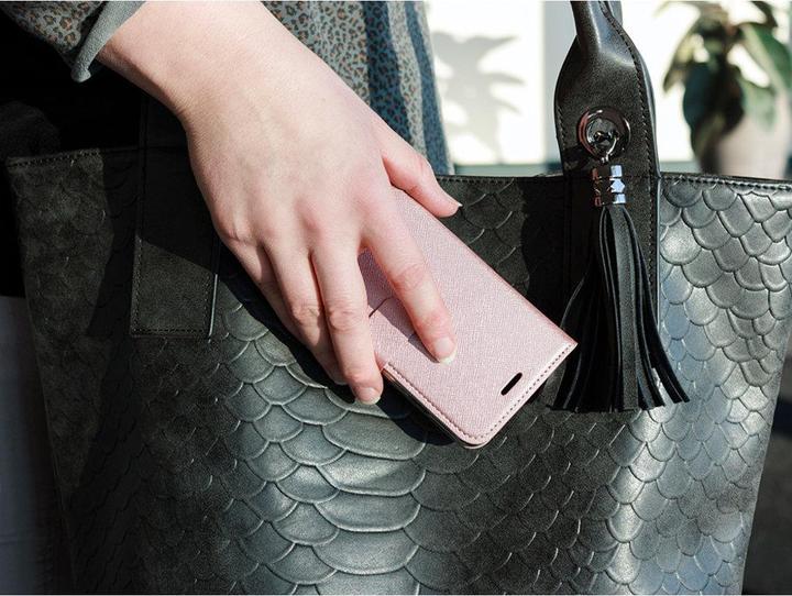 Actual product image Mobiparts Saffiano Wallet Case Huawei P20 Lite Pink (Huawei P20 Lite)