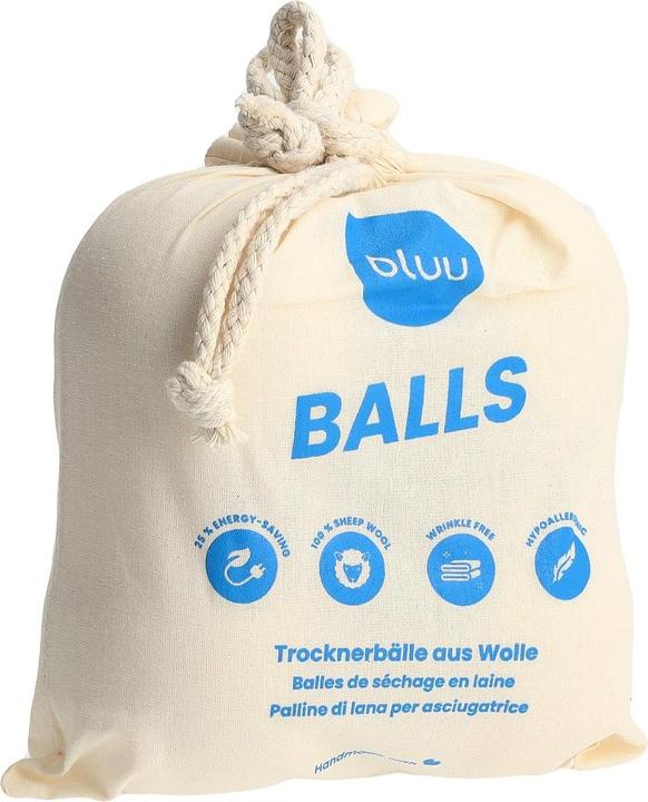 Actual product image bluu Dryer balls