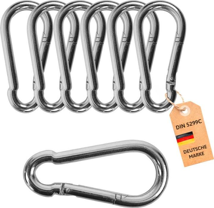 Image du produit Dönges Feuerwehr-Karabinerhaken, DIN 5299 C, 70 x 7 mm, verzinkt, 7 x 70 mm