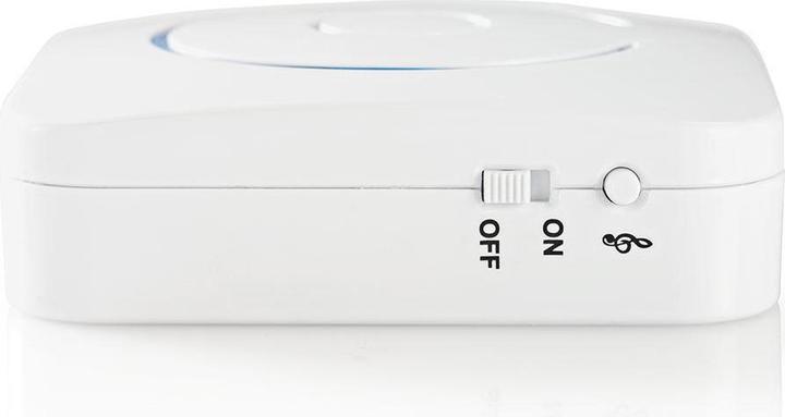 Produktbild Nedis Bewegungsmelder Alarm - atteriebetrieben - 85 dB - Detektorreichweite 6 m - Weiss/Blau - 2 Stü (6 m)