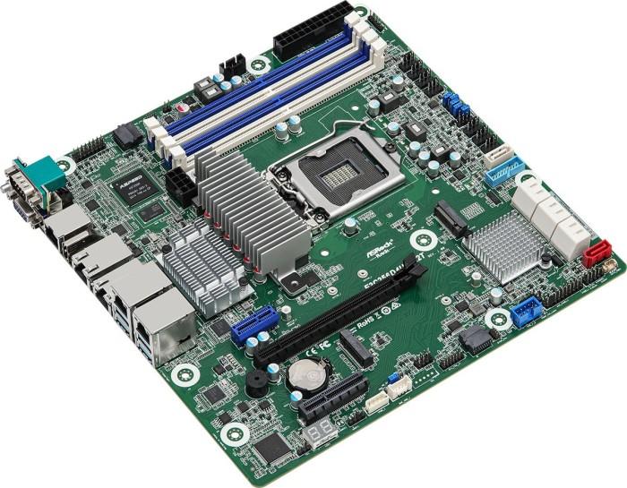 Produktbild AsRock Mainboard E3C256D4U-2L2T micro-ATX Sockel 1200 Single (LGA 1200, Intel C256, mATX)