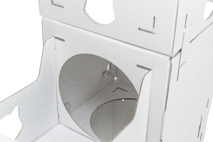 Image du produit Trixie Meuble pour chats Casa Cara, carton, 93 × 72 × 30.5 cm, blanc (73 cm, Blanc)