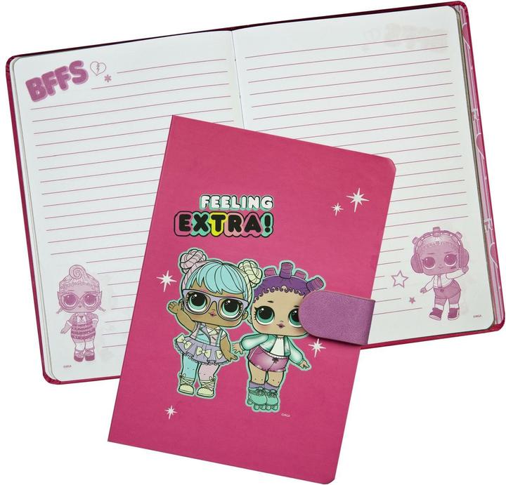 Actual product image Undercover Notebook LOL Surprise 80 sheets (18 x 12.5 cm, Lined, Hardcover)