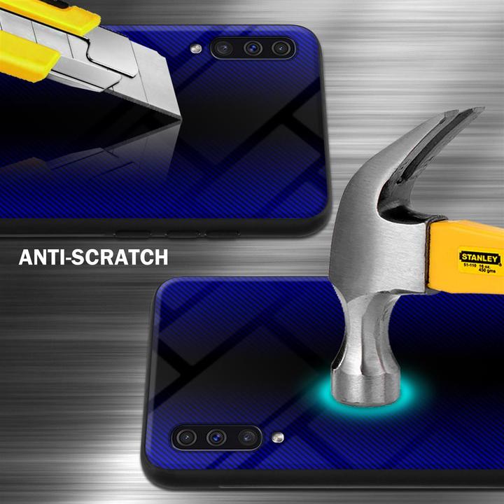 Produktbild Cadorabo TPU Gestreiftes Glas Cover (Samsung Galaxy A50s, Samsung Galaxy A30s)