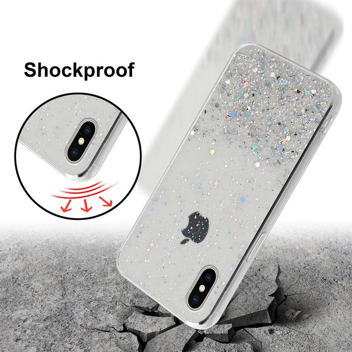 Image du produit Cadorabo Couverture TPU paillettes scintillantes (Apple iPhone XS Max)
