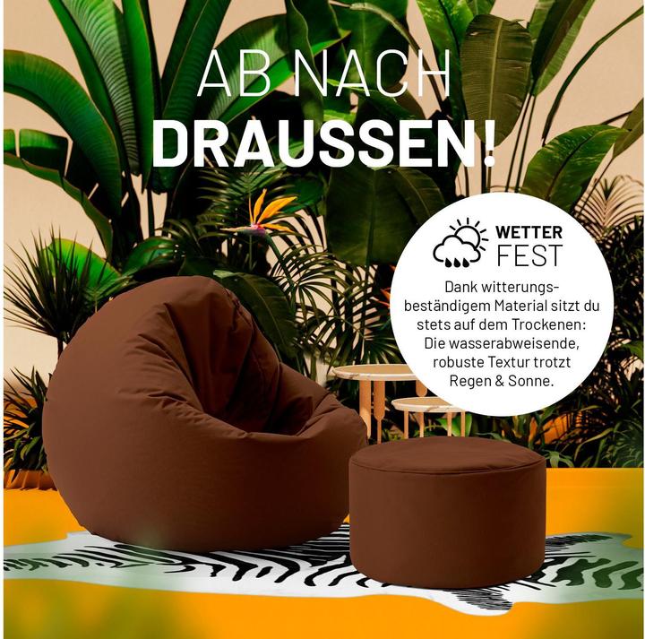 Actual product image Lumaland Sitzsack 45 x 25 cm, Braun