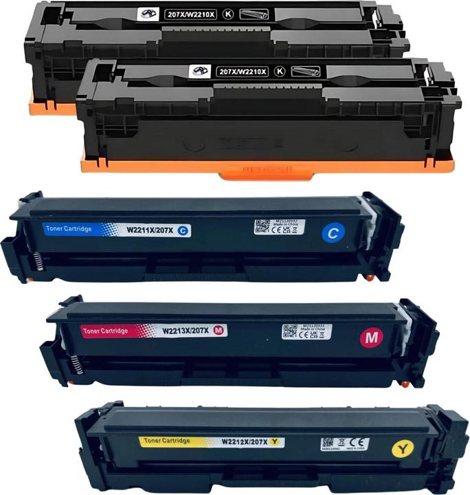 Actual product image Hermex Compatible Toner XL for HP Color LaserJet Pro MFP M255dw - Black Cyan Yellow Magenta - Set of 5 (M, Y, FC, C)