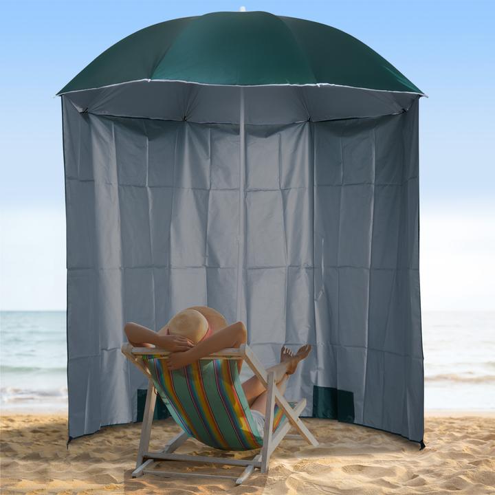 Immagine prodotto Outsunny Ombrellone con parete laterale (2.20 m)