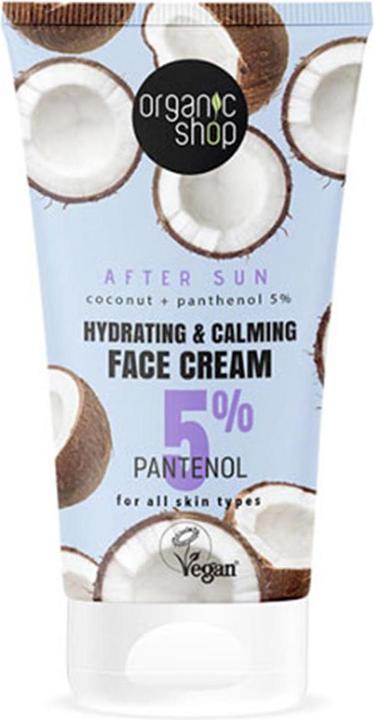 Image du produit Organic Shop Crème après-soleil hydratante et apaisante pour le visage 50ml (Crème, 50 ml)