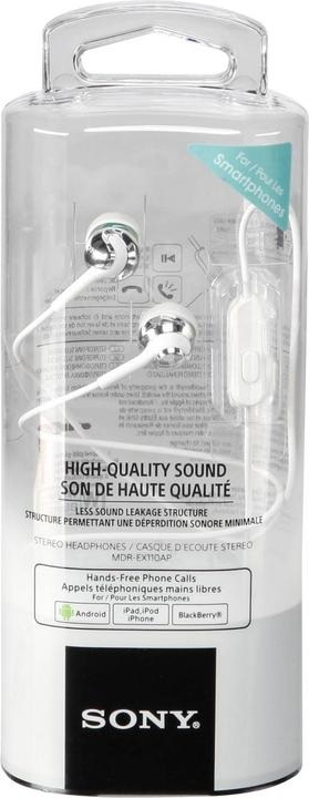 Produktbild Sony Mdr-Ex110ap (keine Geräuschunterdrückung, Kabelgebunden)