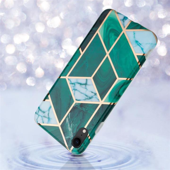 Actual product image Cadorabo IMD TPU Colorful Marble Cover (Apple iPhone XR)
