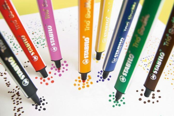 Produktbild STABILO Trio Scribbi Gefederter Dreikant-Filzstift (Red, 1 x)