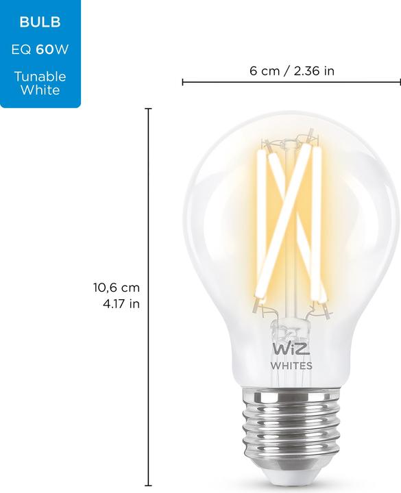 Immagine prodotto WiZ Filamento (E27, 6.70 W, 806 lm, 1 x, E)