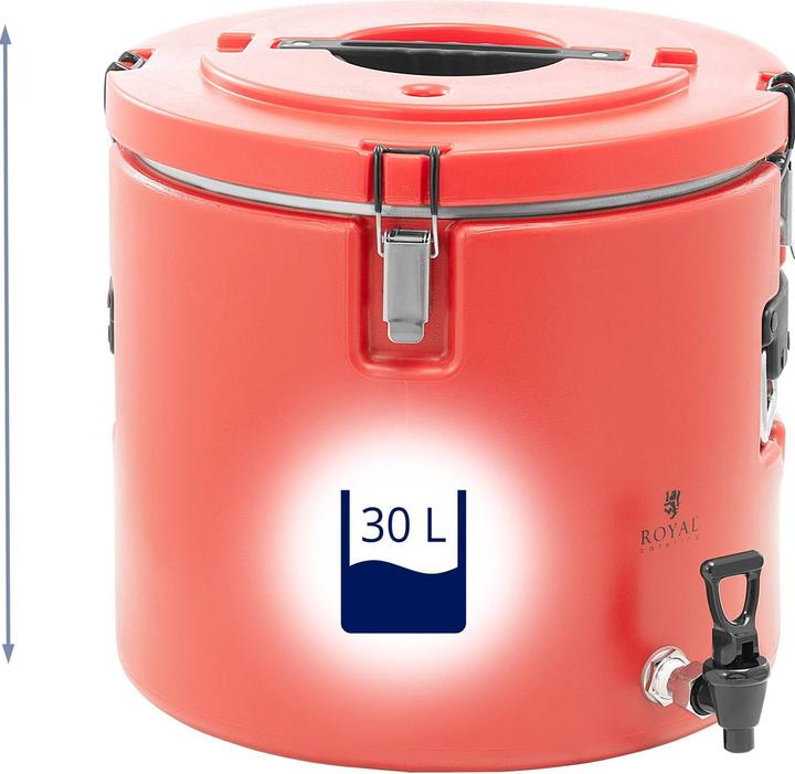 Image du produit Royal Catering Conteneur isotherme - 30 l - Robinet - (30 l)