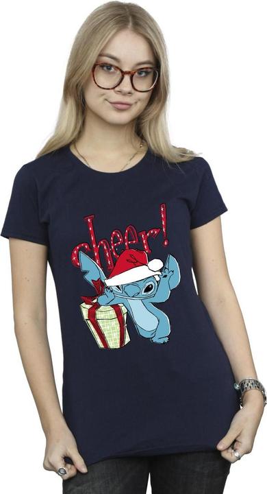 Actual product image Disney Womens/Ladies Lilo And Stitch Cheer Cotton T-Shirt (S)