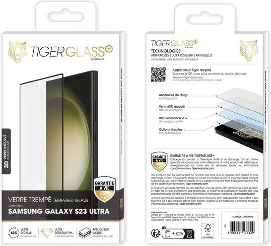Produktbild Tiger Glas-Folie Recycelt (1 Stück, Samsung Galaxy S23 Ultra)