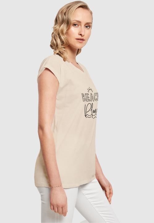 Produktbild Merchcode Ladies Beach Please Extended Shoulder Tee - 112615 (M)