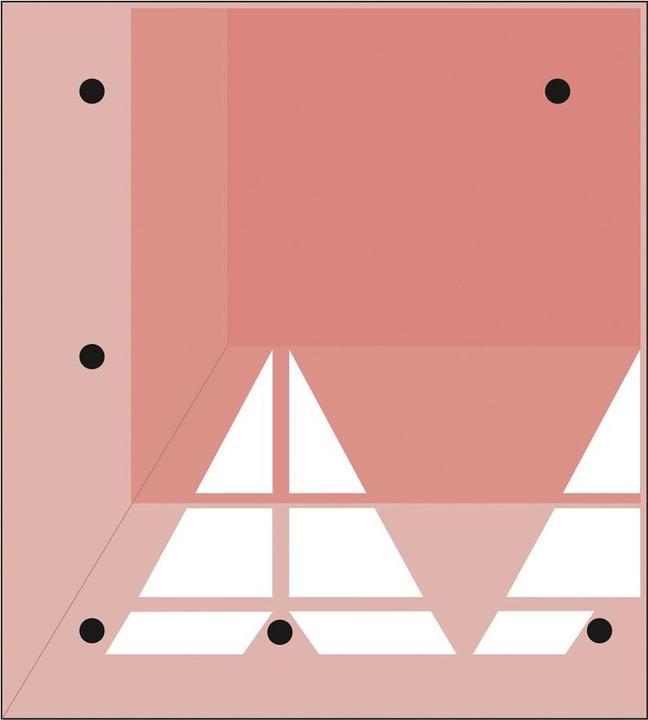 Moravia Berliner Kissen Élément d'angle GAUCHE 90x100x6.5 cm, noir