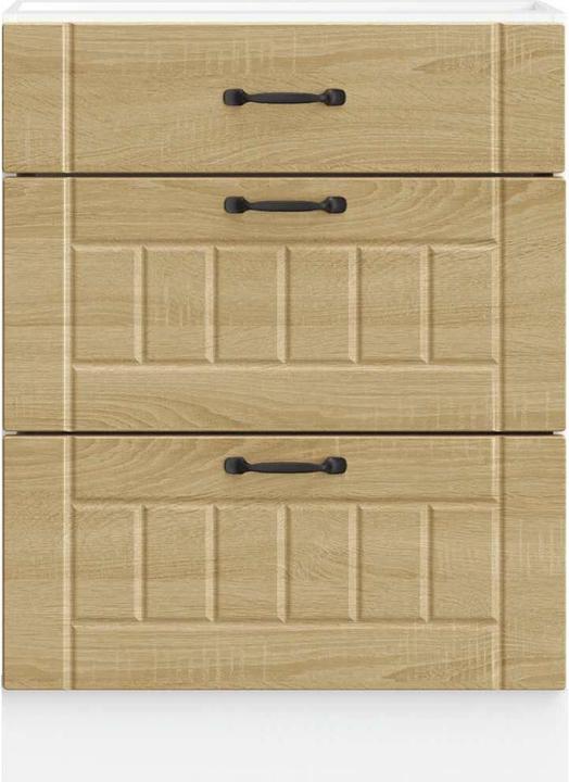 Immagine prodotto VidaXL Base per cucina Lucca Sonoma in legno rovere Base per lavello (60 x 46 x 81,5 cm)