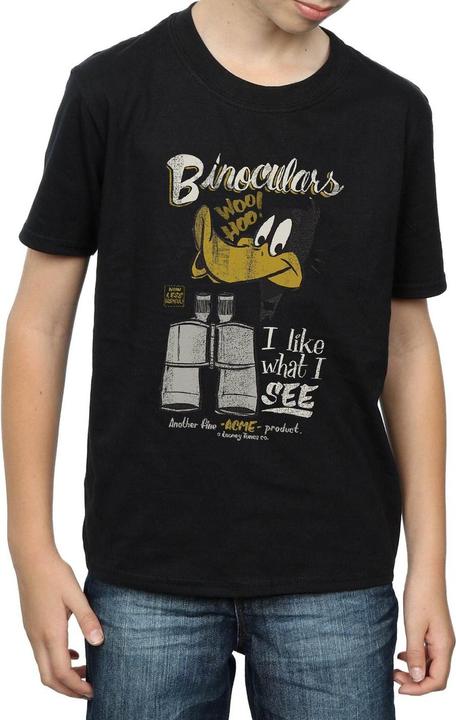 Actual product image Looney Tunes Boys Daffy Duck Binoculars T-Shirt (152, 158)