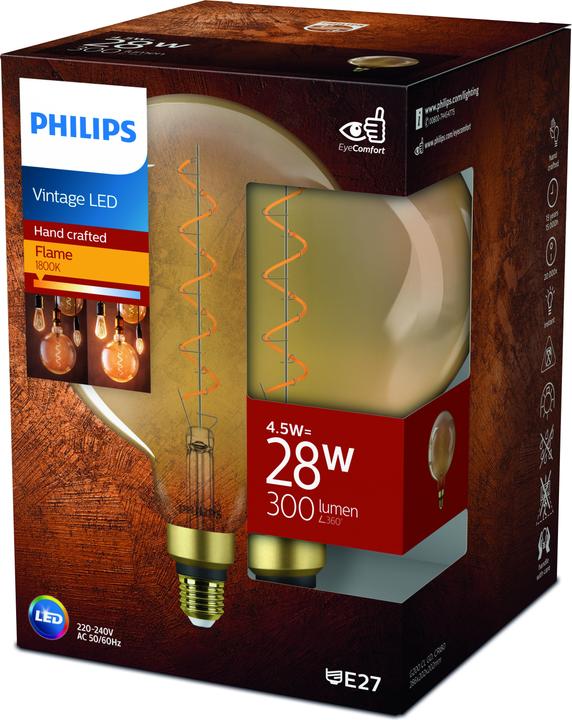 Produktbild Philips LED EyeComfort (E27, 4.50 W, 300 lm, 1 x, F)