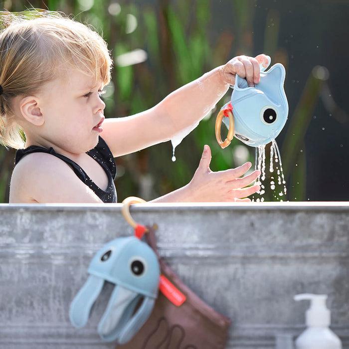 Actual product image Done by Deer Bath time activi toy Wally Blue
