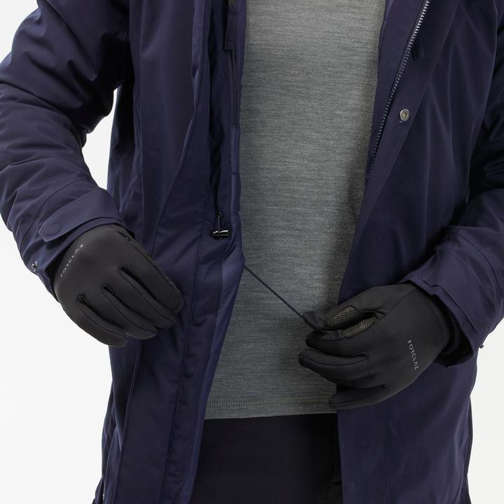 Produktbild Quechua Parka Winterjacke Herren warm bis -10 °C wasserdicht Winterwandern - SH500 blau (M)