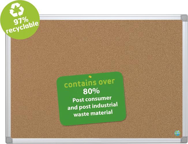Immagine prodotto Bi-Office Memoboard Cork Earth-it (Bacheca, 60 x 45 cm)
