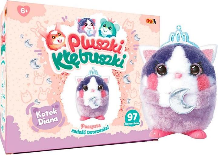 Immagine prodotto EPEE Zestaw kreatywny Pluszki kłębuszki Kotek Diana 97 elementów (20 cm)