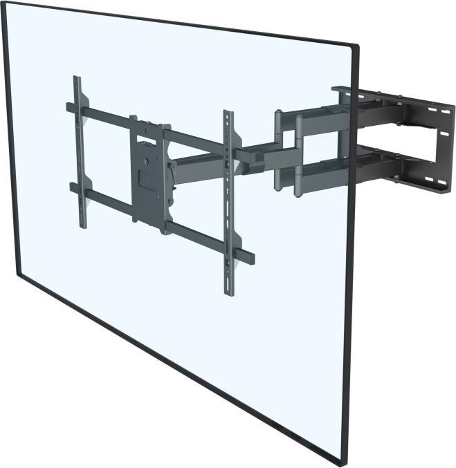 Produktbild Multibrackets Wandhalter 42"-90", schwarz, Metall, max 60 kg