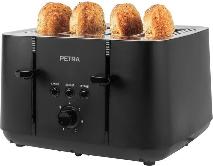 Actual product image Petra PT5565MBLKVDE 4-slice toaster