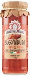 Delizie di Calabria Sugo N'Duja - Italian tomato sauce for pasta with spicy salami (330 g)