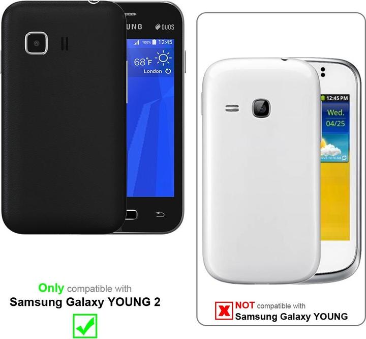 Actual product image Cadorabo Case for Samsung Galaxy YOUNG 2 with belt clip (Samsung Galaxy Young 2)