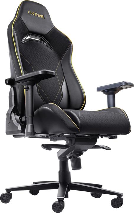 Actual product image Trust GXT 721 Ruya Pro, Universal gaming chair, 150 kg, 195 cm, Black, Aluminium, Black