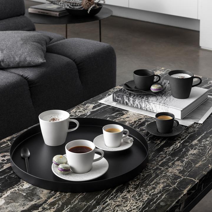 Actual product image Villeroy & Boch Coffee Cup and Saucer 2pcs Manufacture Rock blanc (220 ml, 2 x)