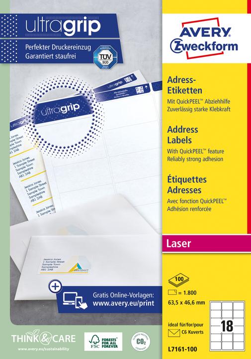 Produktbild Avery Adress-Etiketten