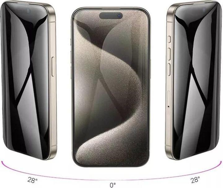 Actual product image Hoco Protective glass tempered glass 360-degree for IPHONE 15 Pro (1 Piece, Apple iPhone 15 Pro)