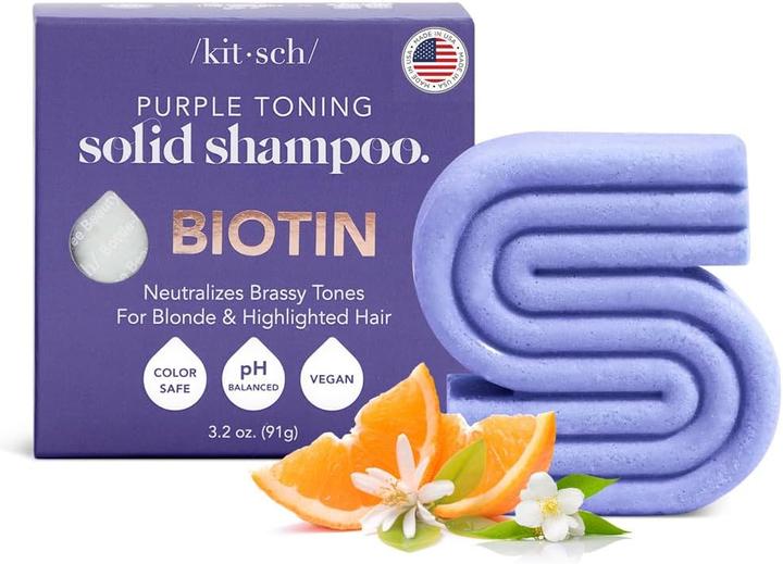 Immagine prodotto Kitsch Biotina tonificante viola (Shampoo solido)