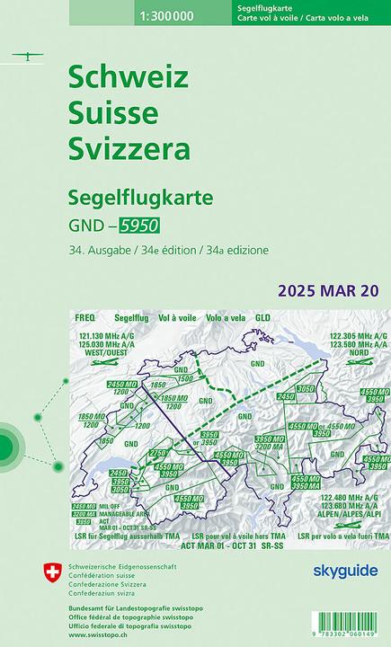Image du produit Schweiz / Suisse / Svizzera Carte de vol à voile