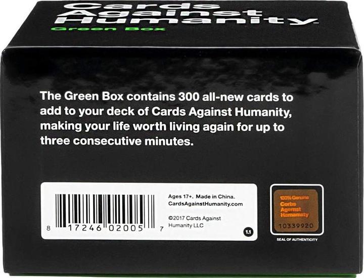 Actual product image Green Box (English)