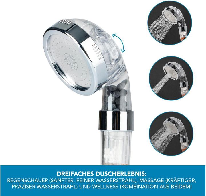 Immagine prodotto Easymaxx Doccia a mano Spa 3 in 1 (3 Tipi di raggi)
