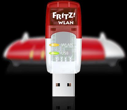Actual product image AVM FRITZ!WLAN Stick AC 430 MU-MIMO (USB, RJ45 (1x))
