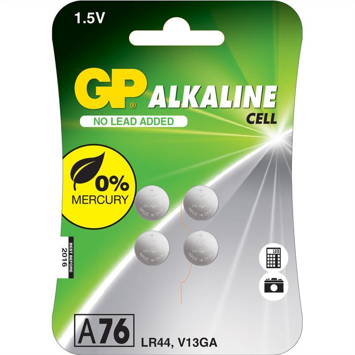 GP Batteries Alcaline LR44 (4 pcs, LR44, 105 mAh)