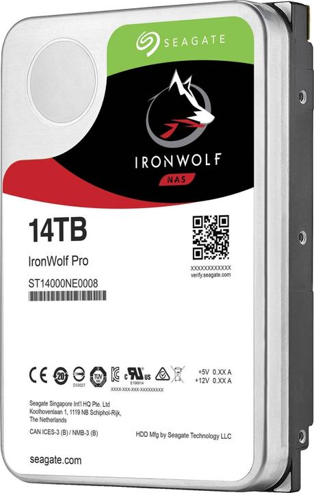 Produktbild Seagate Ironwolf PRO Enterprise NAS HDD /s SATA 256MBcache 3.5inch for NA (14 TB, 3.5", CMR)