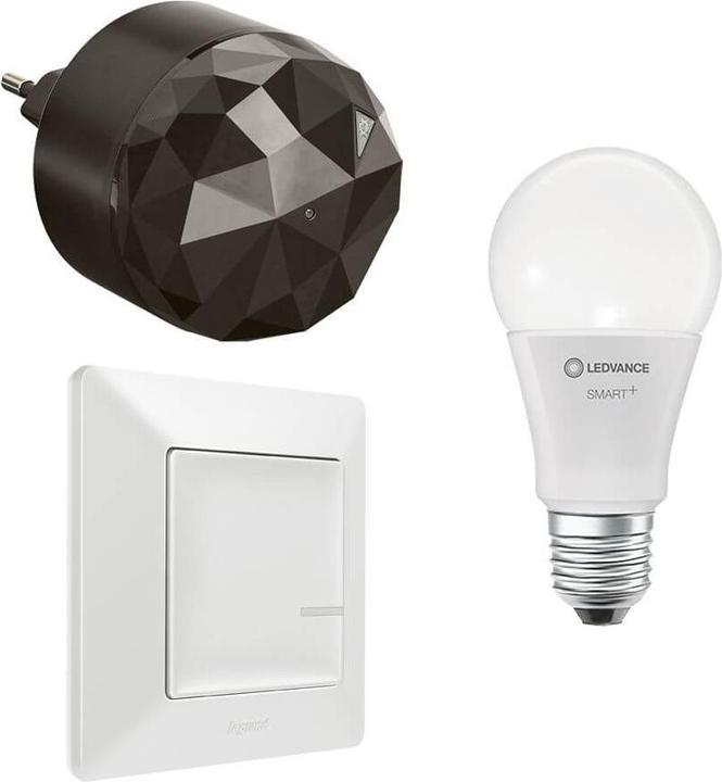 Actual product image Legrand Smart Lighting with Netatmo Starter Kit: Gateway, Wall Transmitter, Light Bulb Classic 199306