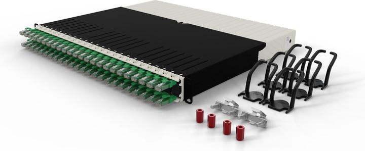 Actual product image PATCHBOX one / 8RU / Cat 6A, UTP, 0.8 m, green (UTP, CAT6a, 0.80 m)