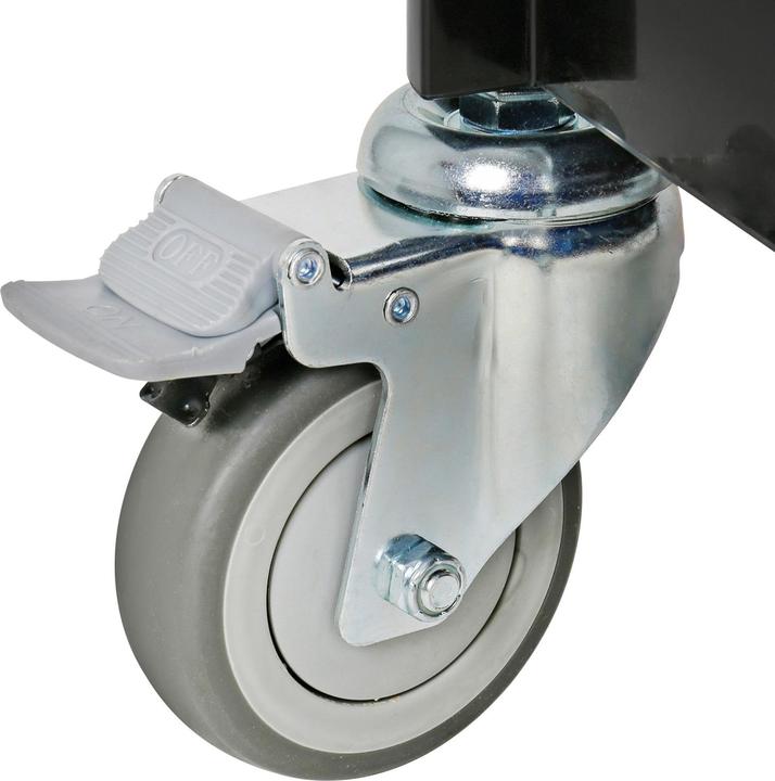Image du produit Stier Chariot de service avec 2 étagères, 750 mm de longueur x 460 mm de largeur x 825 mm de hauteur