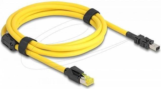 Actual product image Delock Kabel RJ45 Stecker Cat.6 zu Mini I/O 8 Pin D-Form Typ (S/UTP, CAT6, 2 m)