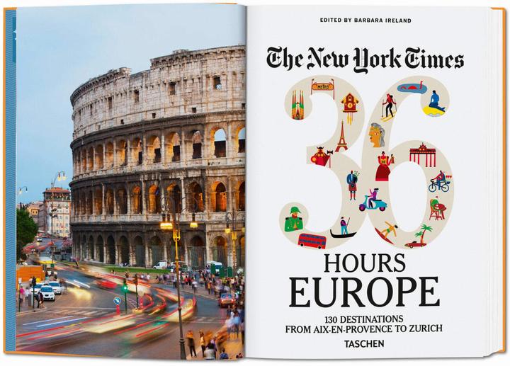 Actual product image NYT. 36 Hours. Europa, 3. Auflage (German, Barbara Ireland, 2019)