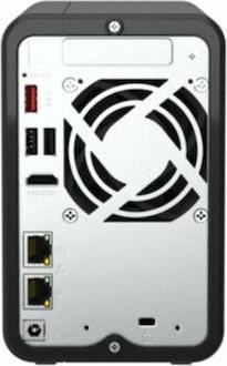 Actual product image Captiva NAS Server Q75-873 (QNAP TS-264-8G / 8GB RAM / 2-Bay 16TB with 2x 8 TB Seagate IronWolf) (2 x 8 TB, Seagate Ironwolf)